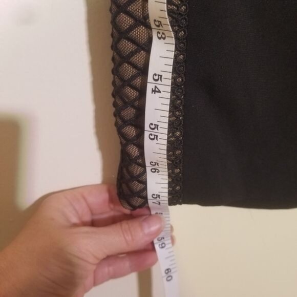 Bardot Black Laced Detail Jumpsuit Sz 4 Sleeveless Straight Leg Whimsigoth Glam - Picture 8 of 10